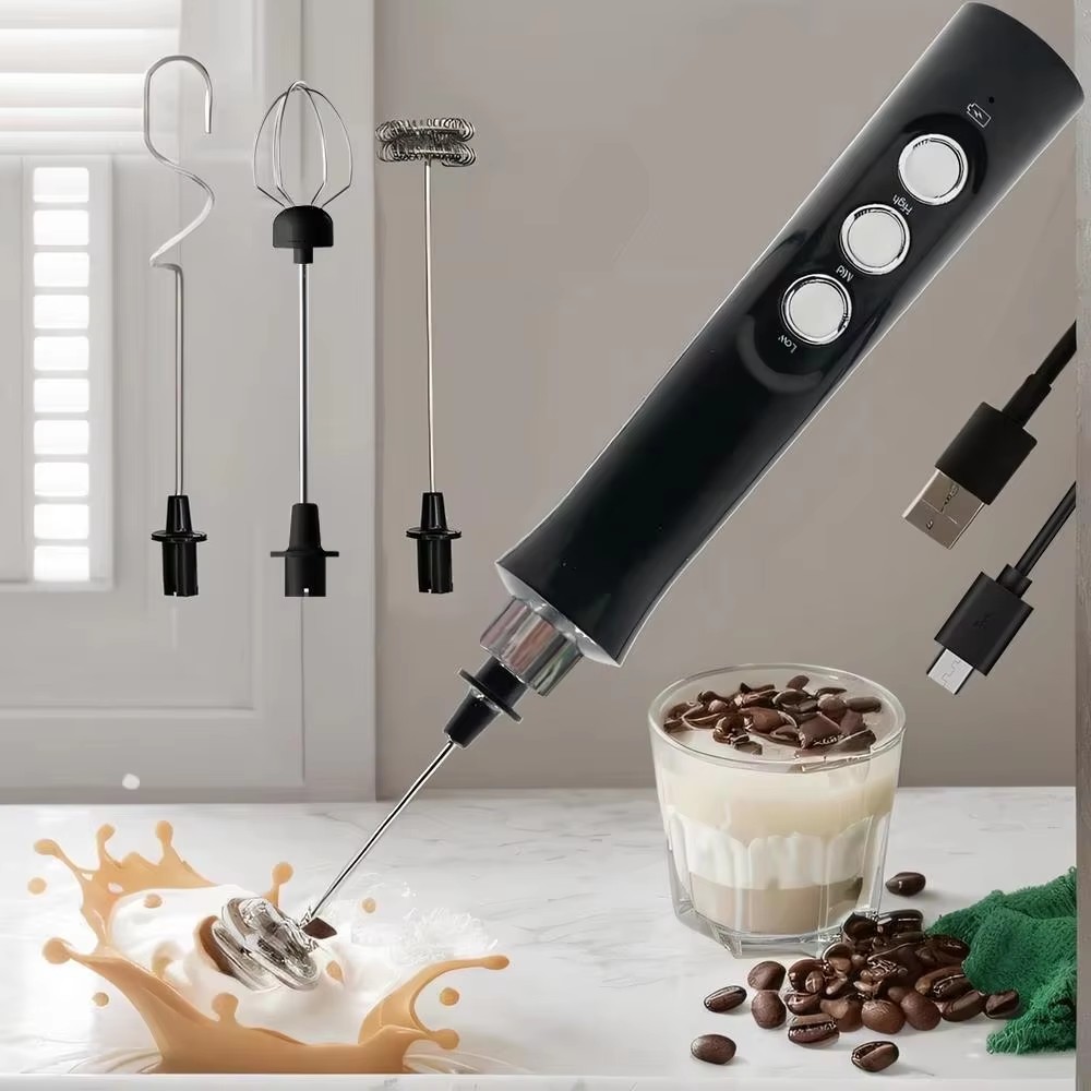 Portable Blender Usb Rechargeable - Kablosuz Şarj Edilebilir Elektrikli Süt Köpürtücü