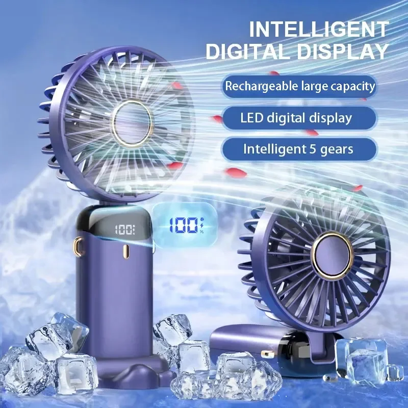 Small Appliances - 5000mAh Taşınabilir Fan Şarj Edilebilir 90