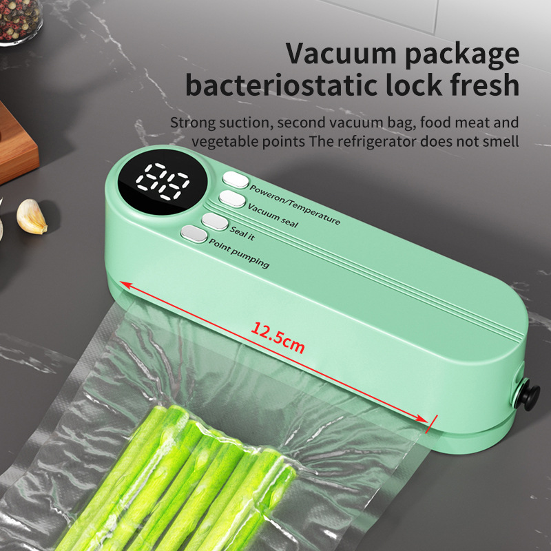 Food Vacuum Sealer Machine - Ambalaj Ekipmanları: Mini Kablosuz Vakumlu Paketleme