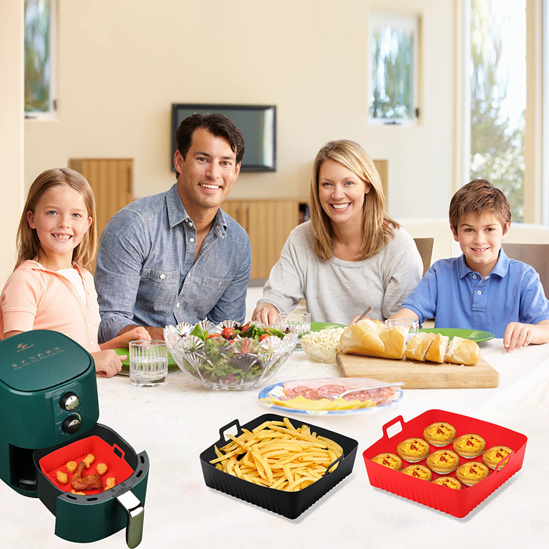 Kare Büyük Silikon Hava Fritöz - Air Fryer Silicone Pot Liner incelemesi ve fiyatı