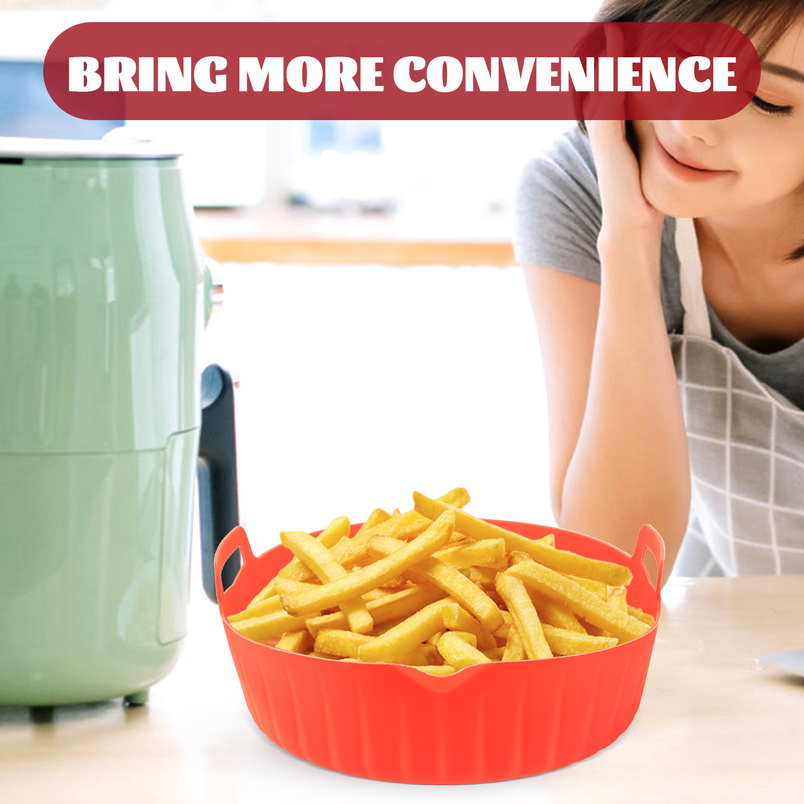 Air Fryer için Silikon Kap, Yu - Air Fryer Silicone Pot Liner incelemesi ve fiyatı